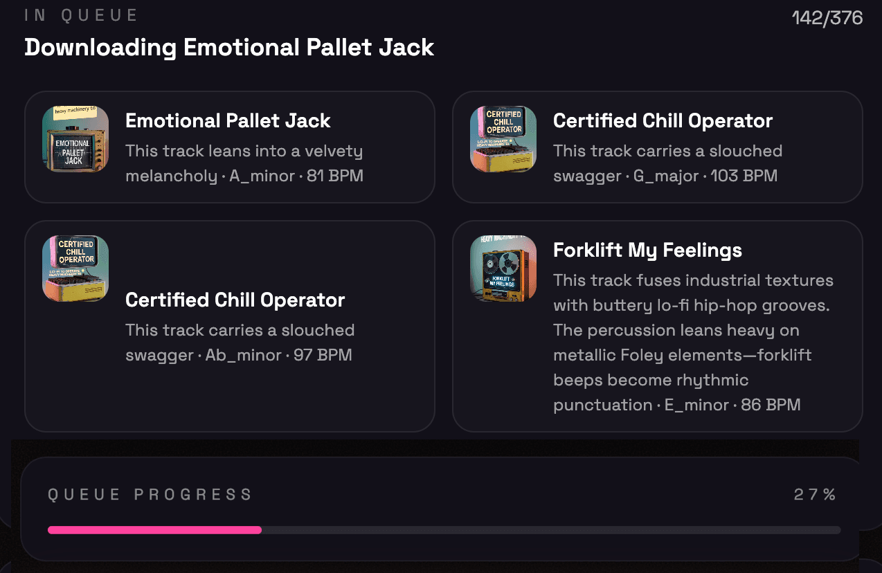 Queue dashboard view